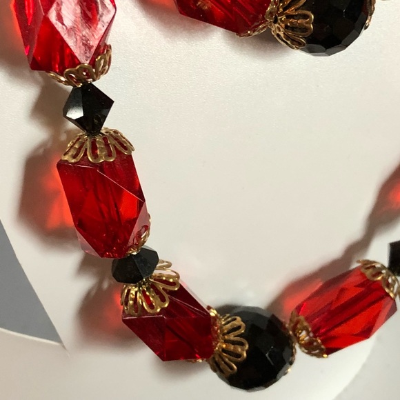Jewelry Beautiful Red And Black Jewelry Set Poshmark